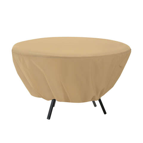 Classic Accessories Terrazzo 23 in. H X 50 in. W X 50 in. L Brown Polyester Table Cover