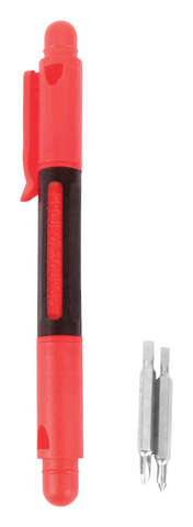 Home Plus Flat/Phillips 4-in-1 Pocket Screwdriver 3 pc, Pack of 48