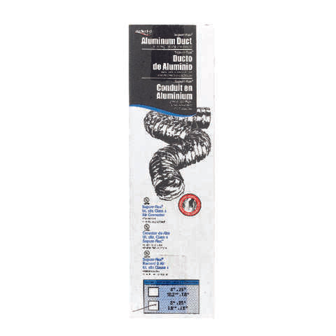 Deflect-O Superr-Flex 25 ft. L X 3 in. D Silver Aluminum Duct
