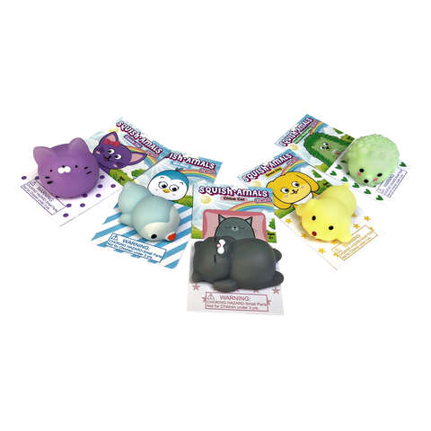 Zorbitz Squish-Amals Squishy Animal Toy, Pack of 20