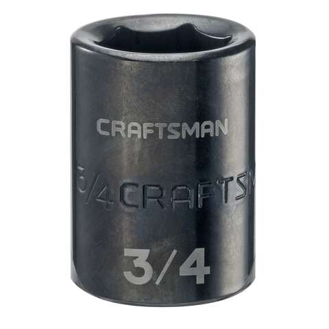 Craftsman 3/4 in. X 1/2 in. drive SAE 6 Point Shallow Impact Socket 1 pc