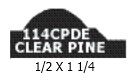 1-1/4 In. DecraMold Clear Pine