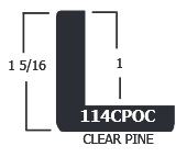 1-5/16 In. Outside Corner Clear Pine
