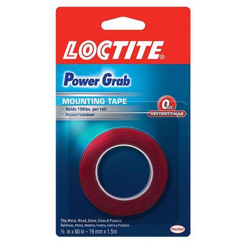 Loctite Power Grab 60 in. L X 3/4 in. W Double-Sided Mounting Tape