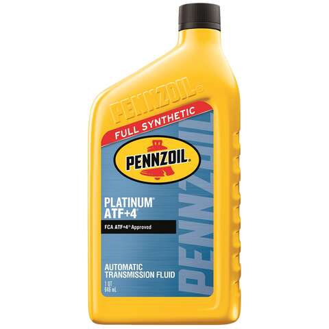 Pennzoil Platinum ATF+4 Automatic Transmission Fluid 1 qt, Pack of 6