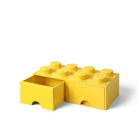 LEGO Storage Brick Drawer Yellow 3 pc, Pack of 3