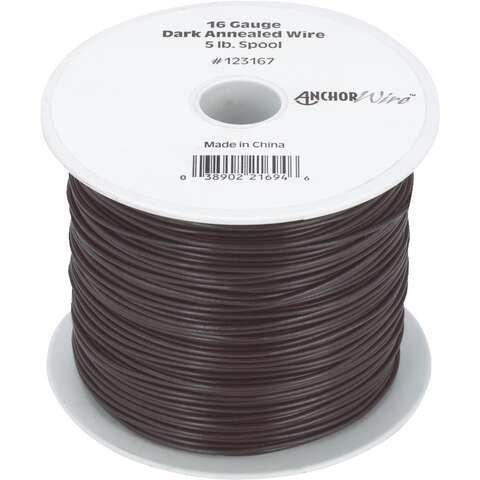 HILLMAN Anchor Wire Black Annealed Steel 16 Ga. Mechanics Wire