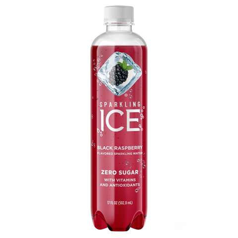 Sparkling Ice Black Raspberry Carbonated Water 17 oz 1 pk, Pack of 12