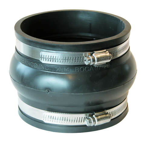 Fernco Schedule 40 4 in. Hub X 4 in. D Hub PVC Expansion Coupling 1 pk