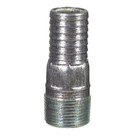 STZ Industries 1 in. Barb X 1 in. D MPT Galvanized Steel Adapter