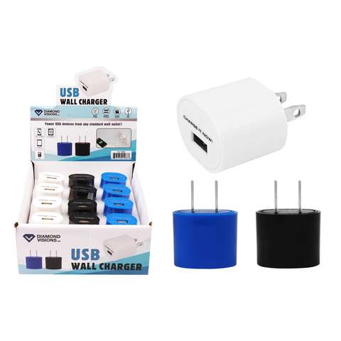 Diamond Visions USB Wall Charger 1 pk, Pack of 12