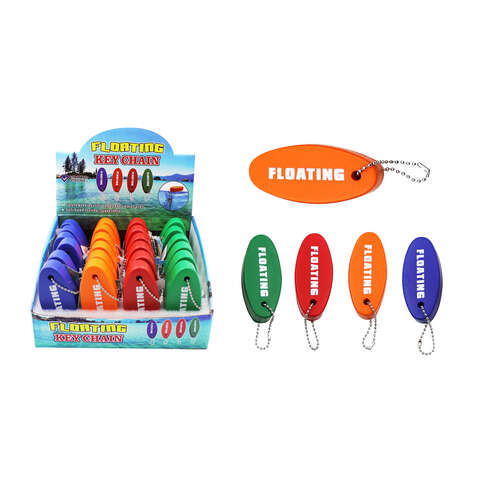 Diamond Visions Foam/Metal Assorted Floating Key Chain, Pack of 24