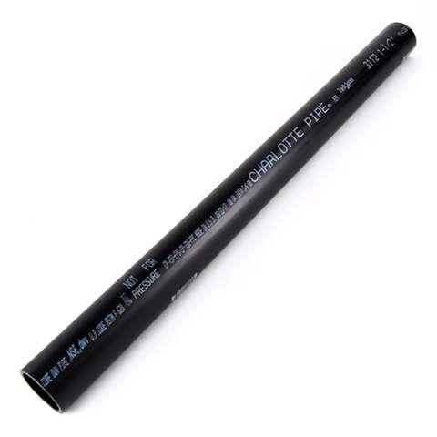 Charlotte Pipe 1-1/2 in. D X 2 ft. L ABS DWV Pipe