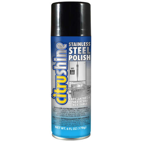 CitruShine Stainless Steel Polish 6 oz Liquid, Pack of 6