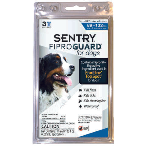 Sentry Fiproguard Liquid Dog Flea and Tick Drops 9.70%Fipronil and 90.30%Other Ingredients 0.136 oz