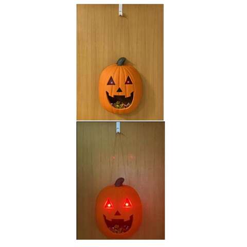 Fun World 12 in. Lite Up Jolly Jack Candy Dispenser Halloween Decor