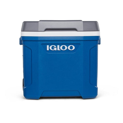 Igloo Latitude Series 34658 Roller Cool Box, 30 qt Cooler, Plastic, Indigo Blue/Meteorite, 3 days Ice Retention