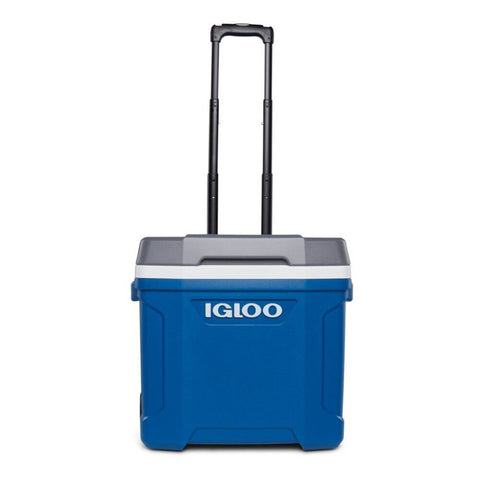 Igloo Latitude Series 34658 Roller Cool Box, 30 qt Cooler, Plastic, Indigo Blue/Meteorite, 3 days Ice Retention