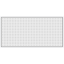 1/4 In. x 2 Ft. x 2 Ft. White Peg Board Tempered