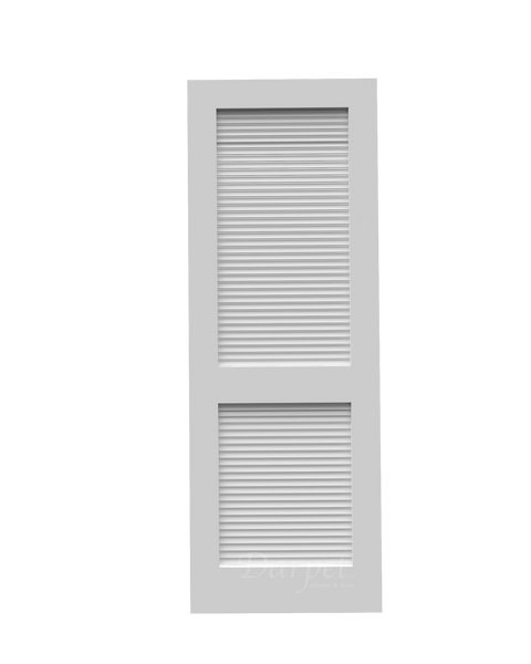 30 in. x 80 in. Primed Louver/Louver Door
