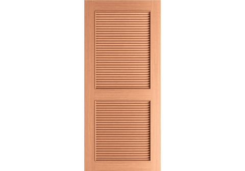 30 in. x 80 in. Pine Louver/Louver Door