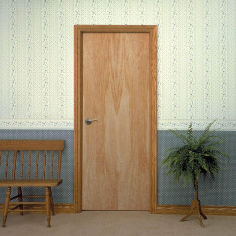 36 in. x 80 in. X 6'8" Birch Stave/Wood Core Door