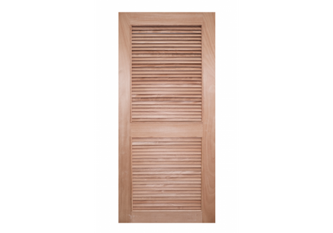 32 in. x 80 in. Louver/Louver Pine Door