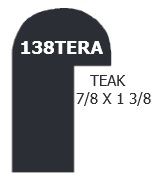 1-3/8 In. Table Rail Edge Teak