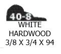 94 In. Colonial Trim White Hardwood