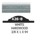 94 In. Embossed Trim White Hardwood