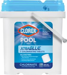 Clorox POOL & Spa XtraBlue 29005CLX Chlorinating Tablet, Solid, Chlorine, 5 lb Bucket 