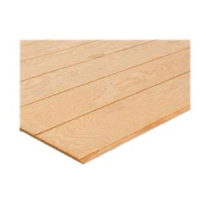 T1-11, 4-in OC Plywood, 4 ft x 8 ft - Pine, Surfaced Smooth