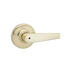 Kwikset Delta Polished Brass Steel Privacy Lever 3 Grade Right or Left Handed 