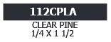 1/4 In. x 1-1/2 In. Lattice Clear Pine