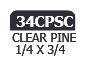 3/4 In. Screen Clear Pine 