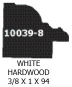 94 In. Picture Frame White Hardwood 