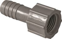 Boshart UPVCFA-05 Pipe Adapter, 1/2 in, FPT x Insert, PVC, Gray 