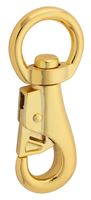 National Hardware N890-012 Boat Snap with Swivel Round Eye, 7/8 x 3-7/8 in, 220 lb Working Load, Zinc, Bronze