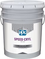 PPG SPEED CRYL 56-410XI 56-440XI-5G Exterior Paint, Satin, White, 5 gal