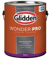 Glidden Wonder-Pro GLWP31WB/01 Interior/Exterior Paint, Eggshell Sheen, Pastel Base/White, 1 gal  4 Pack