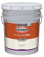 Glidden Wonder-Pro GLWP31AW/05 Interior/Exterior Paint, Eggshell Sheen, Antique White, 5 gal