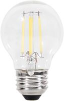 Sylvania 40847 Natural LED Bulb, Globe, G16.5 Lamp, 40 W Equivalent, E26 Lamp Base, Dimmable, Clear, Soft White Light