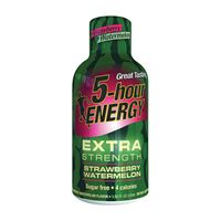 5-hour ENERGY 748125 Sugar-Free Energy Drink, Liquid, Strawberry, Watermelon Flavor, 1.93 oz Bottle, Pack of 12 