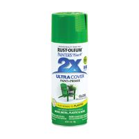 Rust-Oleum Painters Touch 2X Ultra Cover 334039 Spray Paint, Gloss, Meadow Green, 12 oz, Aerosol Can 