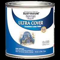 Rust-Oleum 1922730 Enamel Paint, Water, Gloss, Navy Blue, 0.5 pt, Can, 120 sq-ft Coverage Area 