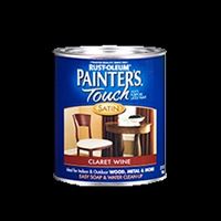 Rust-Oleum 240286 Enamel Paint, Water, Satin, Claret Wine, 1 qt, Can, 120 sq-ft Coverage Area, Pack of 2 