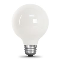 Feit Electric BPG2540W/950CA/FIL LED Bulb, Globe, G25 Lamp, 40 W Equivalent, E26 Lamp Base, Dimmable, Daylight Light 