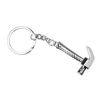 Hy-Ko KH748 Key Chain, Hammer, Split Ring, Pack of 5 