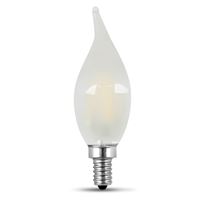 Feit Electric BPCFF60950CAFIL/2 LED Light Bulb, Decorative, Flame Tip, 60 W Equivalent, Candelabra Lamp Base, Dimmable, Pack of 6 
