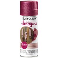 Rust-Oleum Imagine 345703 Craft Spray Paint, Glitter, Pink, 10.25 oz, Can 